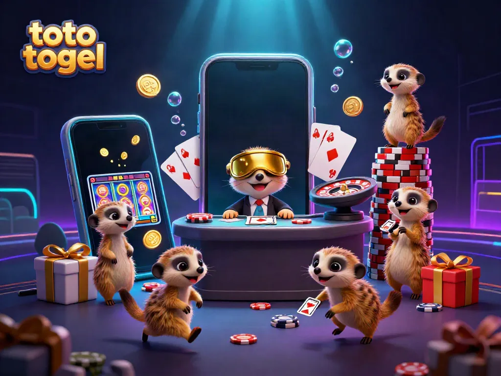 Experience the excitement of toto togel with lively meerkat casino operators in a vibrant atmosphere.